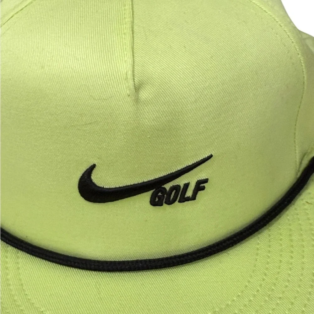 Nike Golf Retreat 72 Performance Snap Back Embroidered Nike Swoosh Logo Lime